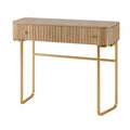 Schminktisch Holzwerkstoff und Metall Gold 120x40x78 cm