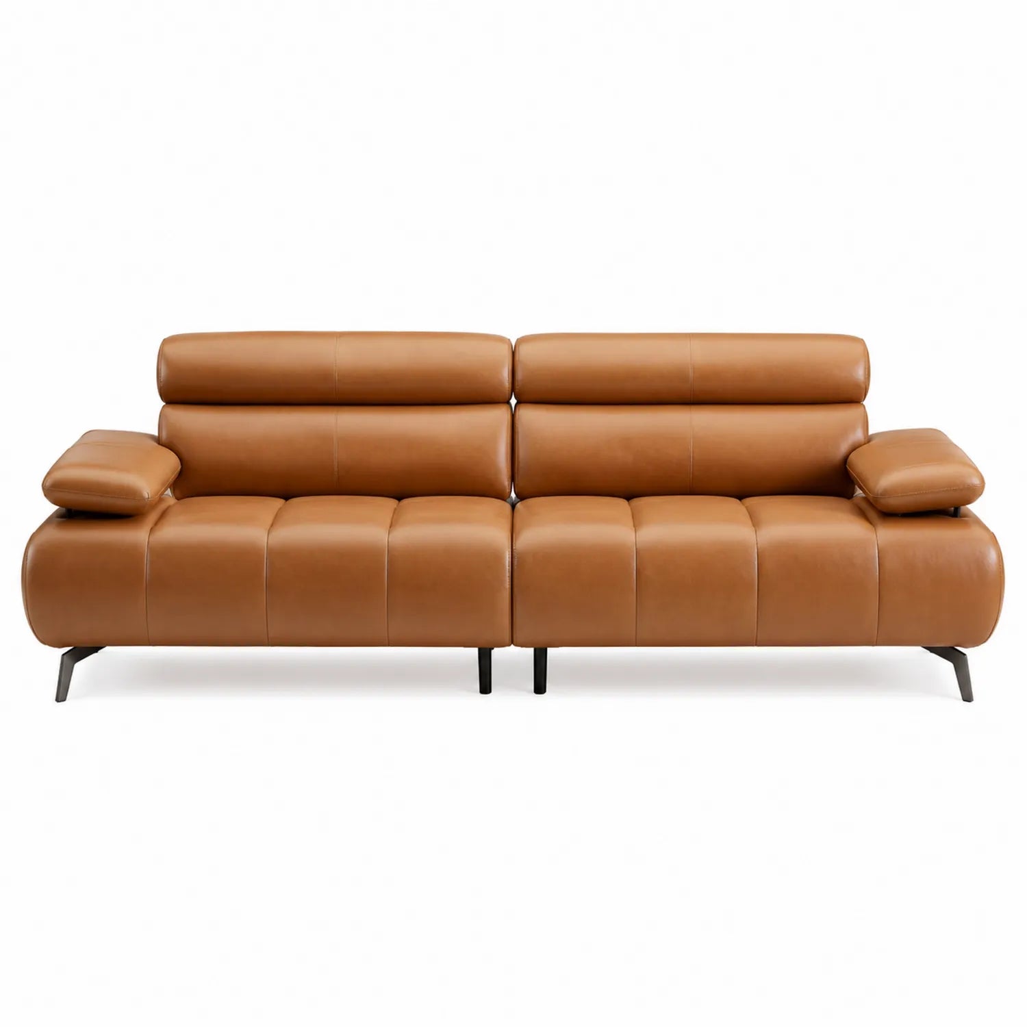 3-Sitzer Ledersofa Braun