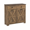 Holzkommode aus MDF mit Schubladen und Türen 100x80x35cm Braun