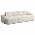 Modulares Ecksofa aus Chenille Beige 300x100 cm