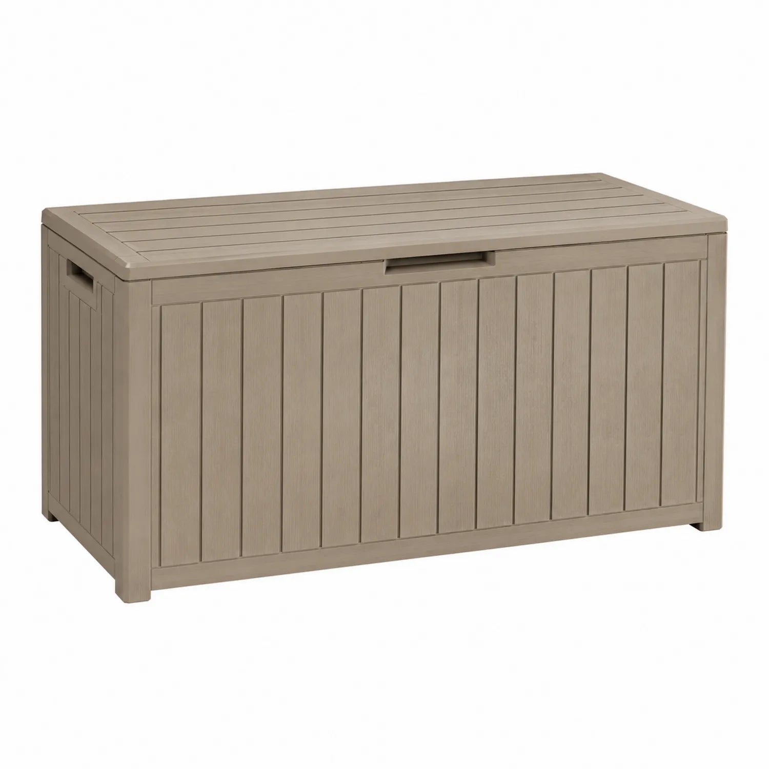 Garten-Aufbewahrungsbox Kunststoff Beige 120x45x60 cm