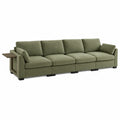 Modulares Sofa aus Polyesterstoff Grün 320cm