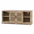 TV-Schrank aus Eichenholz mit Rattan 152cm