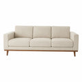 3-Sitzer Sofa Stoff Creme L210xB85xH80 cm