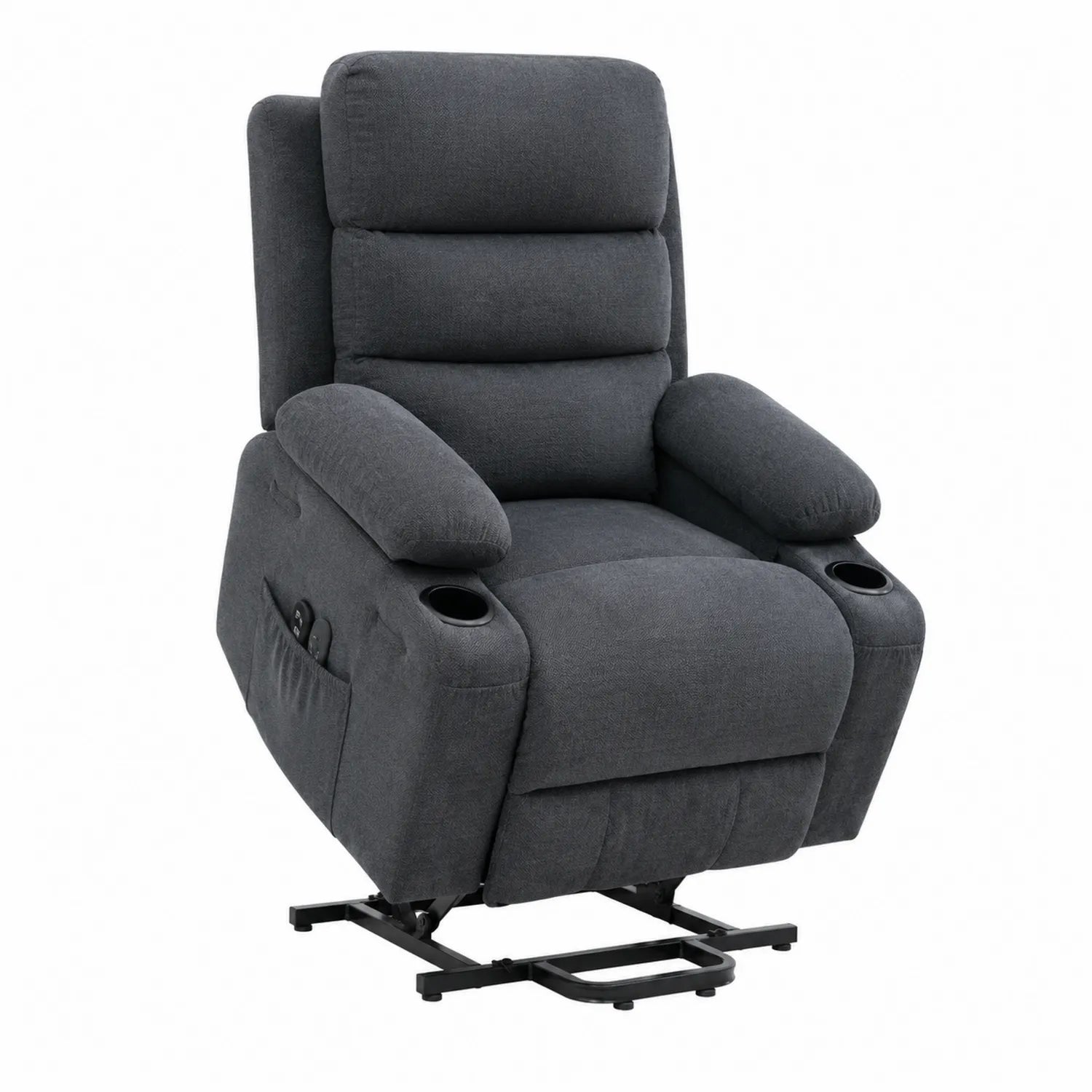 Relaxsessel Elektrisch Einstellbar Polyester Grau