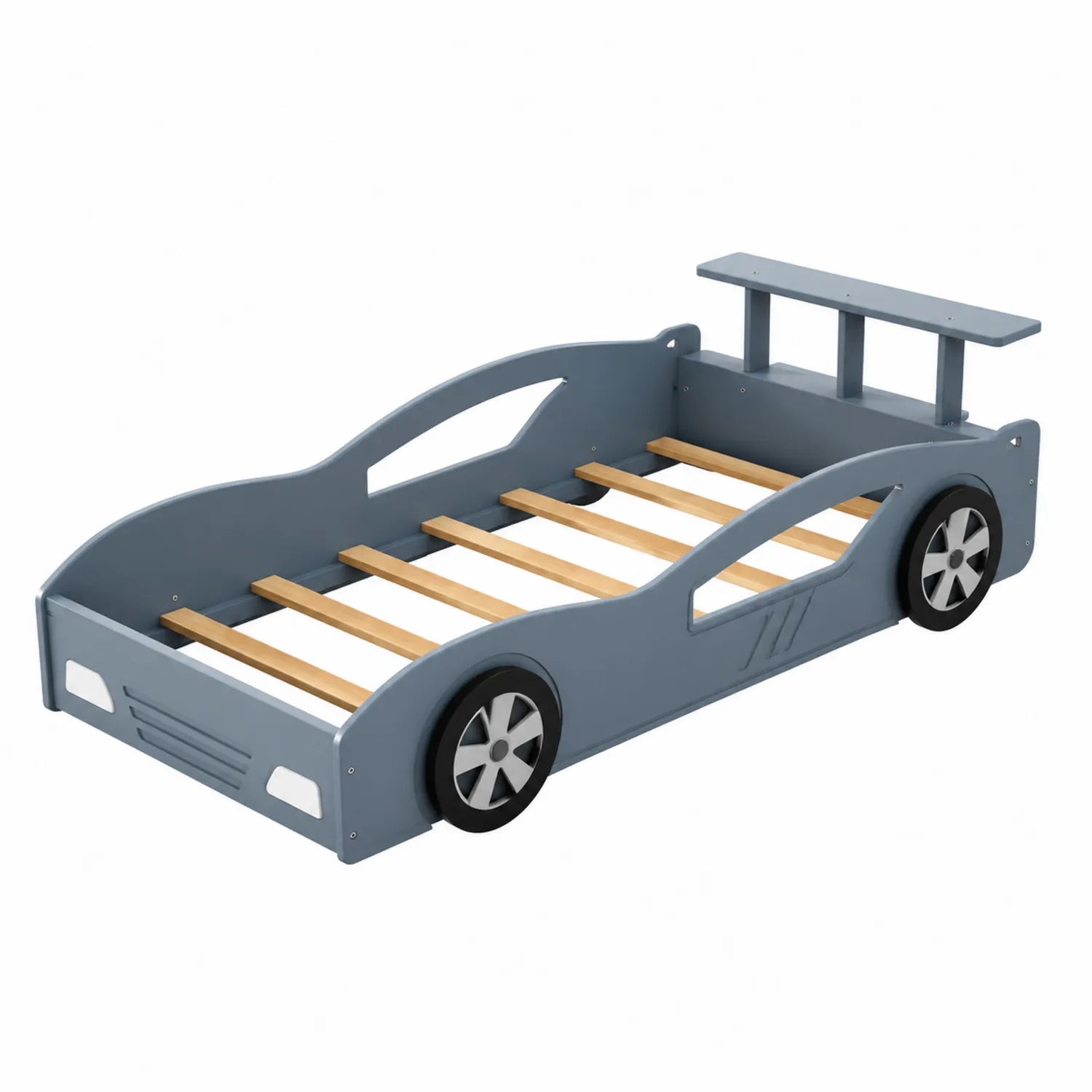 Autobett Kinder Blau Holz 200x90 cm